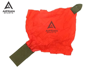 Drapeau de signalisation rouge haute visibilité en nylon durable avec clip pour jeux de paintball - Product Image 4