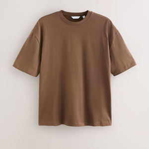 T-shirt col rond en coton décontracté à manches courtes, doux, style streetwear, vêtements de mode, vente en gros - Product Image 1