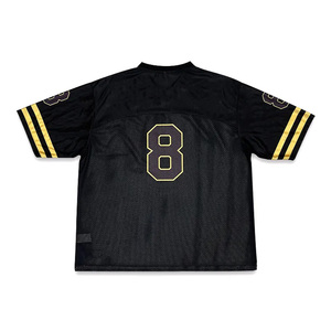 เสื้อกีฬาแขนสั้นระบายอากาศผ้าโพลีเอสเตอร์100% ใหม่เสื้ออเมริกันฟุตบอล - Product Image 2