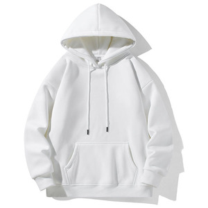Sweat à capuche oversize en coton de haute qualité, style streetwear, respirant, en molleton épais, imprimé animal, doublé, écologique, à épaules tombantes, uni et vierge - Product Image 6