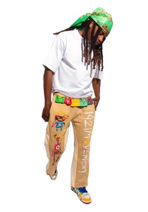 Wholesale OEM Customizable Men's Regular Fit 3D Puff Print Sweatpants Top Trending Heavyweight <b>Fleece</b> High Embroidered <b>Trouser</b> - Product Image 2