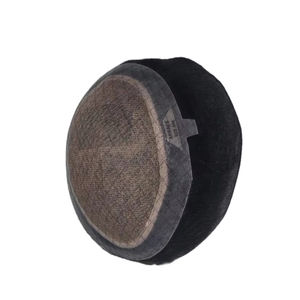 Perruque Taz Hair de haute qualité en cheveux Remy indiens, ondulée, pour hommes, avec base monofilament douce, système de toupet fabriqué au Bangladesh, ondulations profondes et lâches - Product Image 3