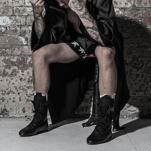 Robe de boxe style unique, look attrayant, logo personnalisé imprimé, variété de couleurs, prix raisonnable, vente chaude. - Product Image 5