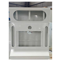 Système de câblage dissimulé, boîtier métallique gris, service de fabrication de tôlerie SEIKI pour ports de façade de kiosque personnalisés