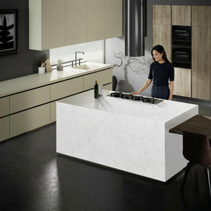 Carreau de porcelaine poli Carrara Supremo 1600x3200x12mm dalle brillante en marbre blanc pour piscine extérieure salle à manger sous-sol jardin - Product Image 2