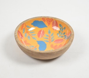 Cuencos de Madera Esmaltados Impresos, Cuencos de Ensalada de Madera Natural Hechos a Mano, Diseño Minimalista, Acabado Pulido para Vajilla de Cocina y Hogar - Product Image 2