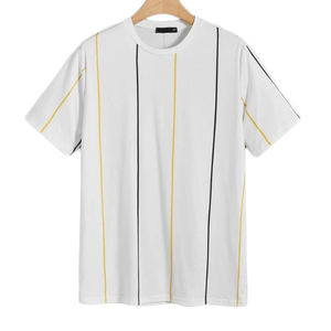 เสื้อยืดผู้ชายผ้าฝ้ายออร์แกนิคระบายอากาศดี สีสันตัดกัน สไตล์ลำลองสำหรับฤดูร้อน เสื้อคลุมลำลองแนวสตรีทแฟชั่น ขายดี - Product Image 1