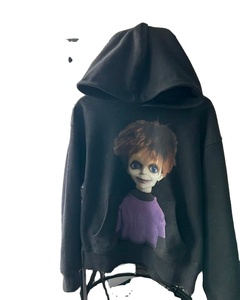 เสื้อฮู้ดฟลีซ Beiri Pink Glen สไตล์วินเทจ โอเวอร์ไซส์ Y2K สำหรับผู้ชายและผู้หญิง ชุดลำลองสตรีทแวร์ ปักลาย 100% สำหรับฤดูหนาว - Product Image 2