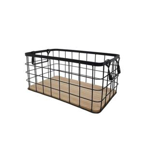 Cestas de Almacenamiento Multiusos de Alambre Metálico con Forma Rectangular, con Asas, para Uso Doméstico, Diseños Personalizables - Product Image 2