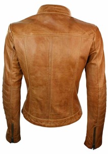 Chaqueta de Motociclista de Cuero Genuino Transpirable Personalizada para Hombre, Estilo Vaquero, de Alta Calidad, Corte Ajustado - Product Image 5