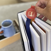 Marcapáginas de cuero para manualidades hechas a mano, juegos de regalo, logotipo personalizado, diario forrado, cuaderno, marcapáginas, hombres y mujeres