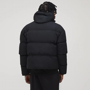 Custom Logo Men Winter Puffer <b>Jacket</b> <b>Warm</b> Quilted Bubble Down <b>Jacket</b> Hooded <b>Waterproof</b> Outdoor <b>Jacket</b> Supplier - Product Image 3