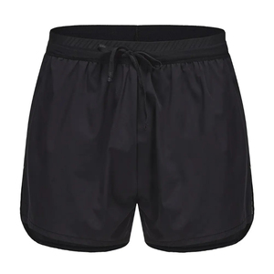 Short Bermuda Homme en Toile de Coton Rose 220g avec Logo Avant, Taille Mi-Haute Élastique, Couleur Unie, Tricoté, Respirant, avec Poches - Product Image 1