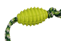 Jouets pour chiens et chats Tugger, corde à tirer en caoutchouc TPR, design tressé triple couche, distributeur de friandises, écologique, sûr et durable pour les animaux de compagnie