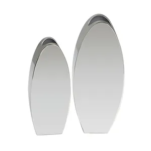 Juego de Jarrones de Pared Minimalistas de Acero Inoxidable, Forma Ovalada, Jarrones Decorativos de Alta Calidad para Diseño Interior Moderno - Product Image 5