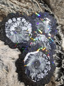 Customized Resin <b>Coaster</b> Eco-Friendly Reusable Luxury Design Style Round Pattern <b>Coasters</b> <b>Drink</b> Use Home Wedding Table - Product Image 6