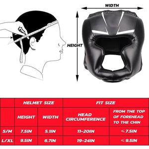 Clear Vision <b>Foam</b> <b>Padded</b> Head Guard With Adjustable Straps Martial Arts Helmet Boxing Headgear Fighting Sparring Head Guard - Product Image 6