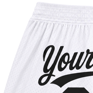 <b>Men</b> <b>White</b> Sublimated Mesh Basketball <b>Shorts</b> Lightweight Polyester Athletic <b>Shorts</b> Team Sports Uniform Practice Wear Apparel - Product Image 3