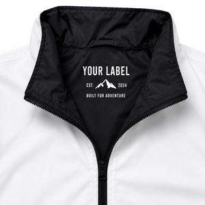 Blouson de sport pour homme noir et blanc, coupe racer, avec fermeture éclair quart de tour, coupe-vent, style sportif, pour l'automne, avec poches - Product Image 4