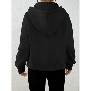 Custom 2025 Fall Fashion <b>Zip</b>-<b>Up</b> Women's <b>Hoodies</b> Cute Cropped Jackets for Winter Outfits <b>Y2K</b> Style - Product Image 2