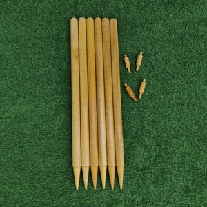 High Quality International Standard Wooden <b>Cricket</b> Wickets Stumps with Bails Field <b>Equipment</b> - Product Image 6