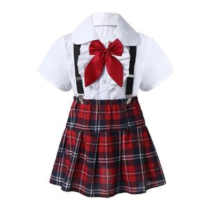 School Uniform Shirt Trouser Set Durable Polyester Cotton Children Unisex Custom Logo Export - Product Image 3