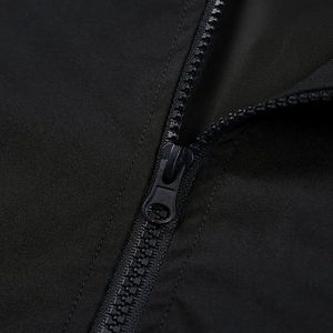 Mens Lightweight Coated Canvas Eco-Friendly <b>Slim</b> <b>Fit</b> Soft Shell <b>Jacket</b> with Front Logo 100% Polyester Streetwear Style - Product Image 6