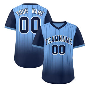 Camisetas de Béisbol con Cuello en V, Impresión Digital Personalizada, Transpirables, al por Mayor, Camisetas de Béisbol Lisas Baratas, Ropa Deportiva 100% Poliéster - Product Image 1