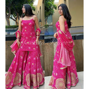 Hermosa parte superior e inferior de mujer con Dupatta para fiestas Conjunto elegante - Product Image 6
