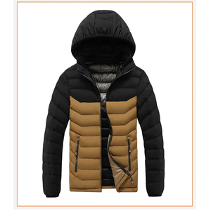 Chaqueta Acolchada para Deportes de Nieve, Chaqueta con Capucha a la Moda para Tallas Grandes, Teñido Liso - Product Image 5