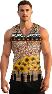Camiseta Deportiva Personalizada con Cuello en V para Hombre, Tejido Ligero de Alto Rendimiento, Sin Mangas, para Gimnasio, Entrenamiento, Running, Ciclismo, Fitness - Product Image 3