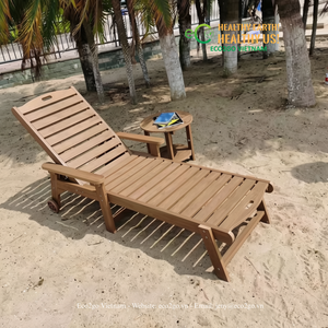 เก้าอี้อาบแดดไม้กลางแจ้ง ECO2GO VIETNAM ทำจากไม้ธรรมชาติ สำหรับพักผ่อนริมสระน้ำ ชายหาด และลานบ้าน - Product Image 4