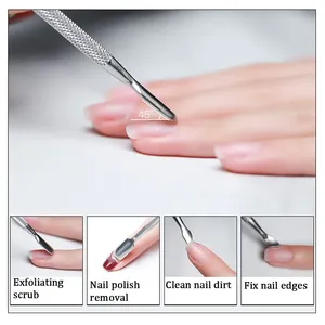 Fournitures professionnelles pour ongles en gros Fettle Med – Repousse-cuticules double face en acier inoxydable, durable et de haute qualité, à usage unique - Product Image 6