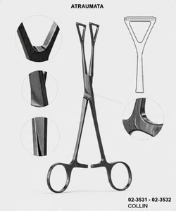 Pinzas de agarre Collin de 195 mm de acero inoxidable - Product Image 1