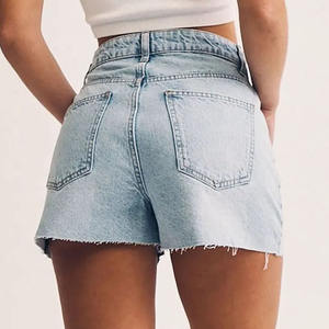 Shorts de Mezclilla para Mujer al por Mayor / Shorts de Mezclilla para Mujer Directo de Fábrica a Precio Económico, Cantidad OEM, Pedido al por Mayor, Estilo Casual 2026 - Product Image 4
