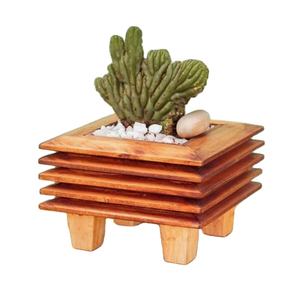 Fleurs en bois COTAINERS pot Souhaitant Bien planteur Backyard Garden Decor Creative Jardinières En Bois écorce pots de fleurs jardin - Product Image 1