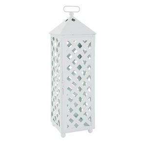 Latest Lattice Mesh Style Metal <b>Candle</b> Holder <b>Lanterns</b> in Different Colors and Sizes for Home & Patio Decoration - Product Image 3