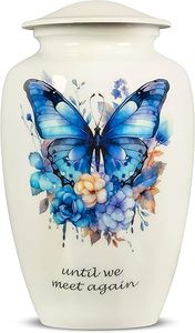 Urne funéraire décorative en forme de papillon pour adultes, urne funéraire pour cendres humaines, grande urne commémorative pour hommes et femmes - Product Image 2