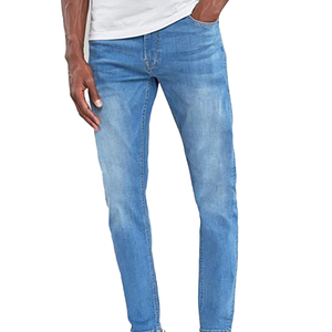 Jeans personnalisés pour hommes de qualité supérieure, pantalon en denim délavé, design tendance uni et droit, parfait pour les garçons, streetwear décontracté - Product Image 1