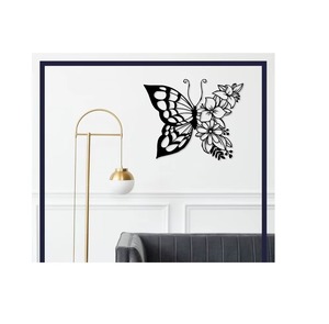 Arte Floral Metálico Hecho a Mano para Pared, Decoración Rústica de Hierro Fundido, Forma Irregular, Pieza Única para Montar en la Pared, Decoración del Hogar - Product Image 2