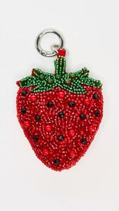 Premium Handmade Embroidered Beaded <b>Keychain</b> with Elegant Designer Finish Decorative Floral Beaded Embroidery <b>Keychain</b> Handmade - Product Image 5