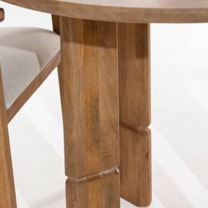 Table à manger ronde en bois Vandana Zentrix Nimbus avec un design contemporain fait main et solide - Product Image 2