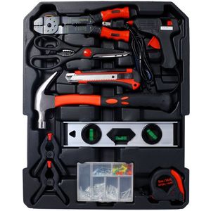 Set di Attrezzi per Riparazioni Domestiche da 899 Pezzi, Cassetta degli Attrezzi con 4 Cassetti, Valigetta Portautensili per Uso Domestico - Product Image 4