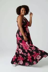 Vestido Maxi Bohemio con Hombros Descubiertos, Cintura Imperio, Corte A, de Rayón Tejido, Casual de Verano, Ajuste Holgado, Dobladillo en Capas, Hecho a Mano en la Parte Delantera - Product Image 2