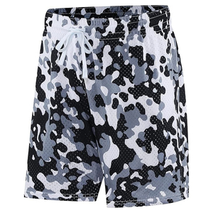 Men's Camouflage <b>Mesh</b> Shorts Quick Dry Drawstring Waist Casual Sport Short <b>Pants</b> - Product Image 3