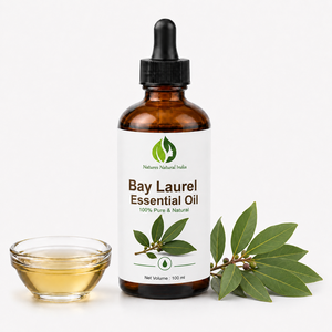 Huile Essentielle de Laurier de la Baie d'Inde Natures Natural India 100ml 100% Pure Naturelle Distillée à la Vapeur Aromathérapie - Product Image 1