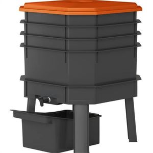 Bac de compostage pour vers de terre orange, machine à compost aérateur de qualité supérieure - Product Image 5