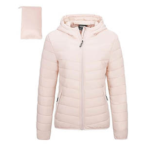 Chaqueta Acolchada Ligera y Plegable para Mujer, con Capucha, Chaqueta de Invierno Acolchada, Informal, Cómoda, Cálida, Acogedora, para Uso Diario, Suave - Product Image 1