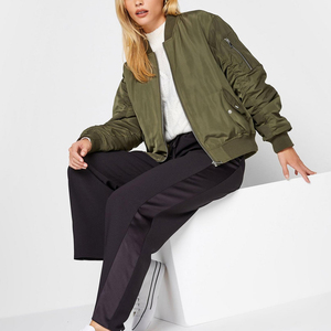 New Breathable Comfort Windproof Women's High Quality Nylon/Cotton Bomber Jacket Detachable Sleeves Winter Outdoor Wholesale OEM - Product Image 3