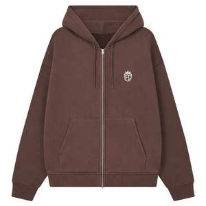 Ensemble décontracté pour homme : sweat à capuche zippé épais et pantalon de jogging en coton doux, style streetwear, couleur marron, ensemble de vêtements de sport tendance - Product Image 1